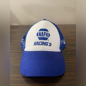 NAPA Racing Hat Adjustable Strap Cap With Signatures Of NAPA Nascar Drivers